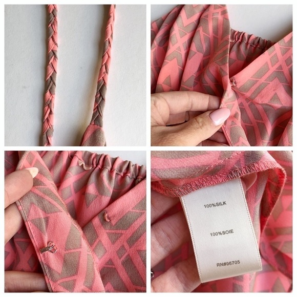 Rebecca Taylor Silk Print Faux Wrap Dress - Picture 11 of 11